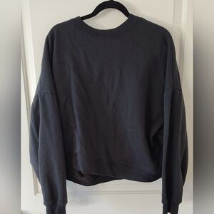 GAP Black Ribbed Crewneck